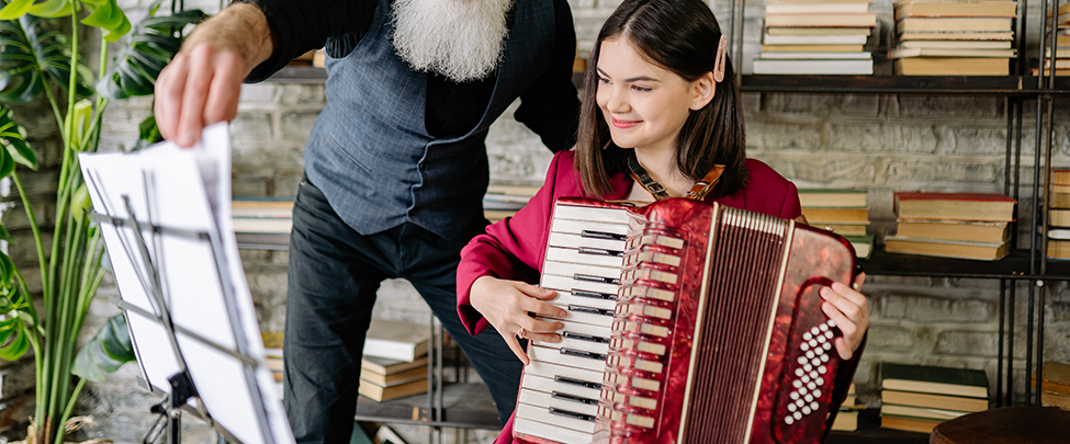 cours d'accordéon à domicile